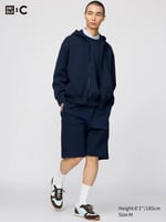UNIQLO Joggingshorts (Wide Fit), Dunkelblau, image 1 of 4