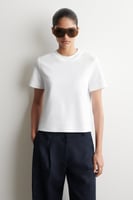 Cos SCHLICHTES T-SHIRT - WEISS