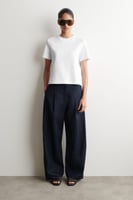 Cos SCHLICHTES T-SHIRT - WEISS