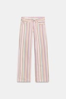 ZARA JEANS TRF WIDE LEG MIT NIEDRIGEM BUND UND STREIFEN