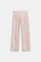 ZARA JEANS TRF WIDE LEG MIT NIEDRIGEM BUND UND STREIFEN