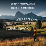 DJI Osmo Pocket 3 Vlogging Camera with 1-Inch CMOS and 4K/120fps Video, 3-Axis Stabilization, Fast Focus