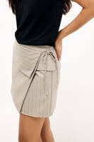 Fold Over Wrap Mini Skirt