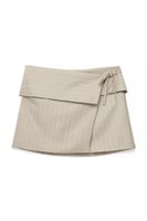 Fold Over Wrap Mini Skirt