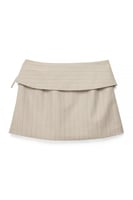 Fold Over Wrap Mini Skirt