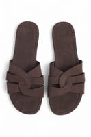 NA-KD Sandalen aus Wildleder Braun