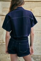 Zara kurzes Jeanshemd