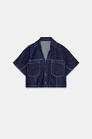 Zara kurzes Jeanshemd