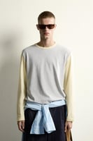 RELAXED-FIT-T-SHIRT IN BLOCKFARBEN
