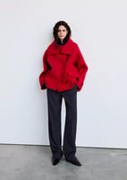 Mango Mantel aus 100 % Wolle mit Stehkragen, image 2 of 4