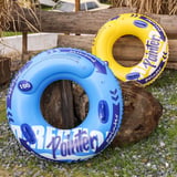 Double Balloon Inflatable Swimming Ring，Beach toys Pool Floaties for Adults,Swim Inner Tube for Pool, image 2 of 4