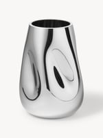 Mundgeblasene Glas-Vase Mirror, H 26 cm | Westwing