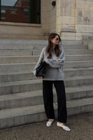 Round Neck Knitted Sweater