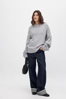 Round Neck Knitted Sweater