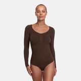 cfab Bodysuit Sculpting Shapewear Longsleeve mit String Teal Mint / S
