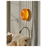 IKEA VARMBLIXT Tisch-/Wandleuchte, LED, orange
