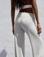 Gerade Hose mit Streifenprint