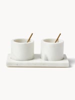 Marmor-Servier-Set Agata, 5er-Set