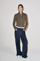 ZARA JACKE AUS 100 % WOLLE MIT REISSVERSCHLUSS