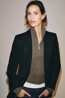ZARA JACKE AUS 100 % WOLLE MIT REISSVERSCHLUSS