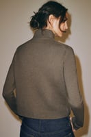 ZARA JACKE AUS 100 % WOLLE MIT REISSVERSCHLUSS