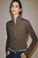 ZARA JACKE AUS 100 % WOLLE MIT REISSVERSCHLUSS