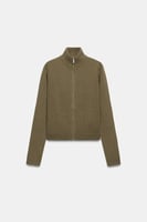 ZARA JACKE AUS 100 % WOLLE MIT REISSVERSCHLUSS