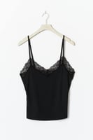 Soft lace loungewear singlet