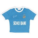Women Blue Cropped Shirt