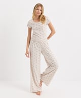 Organic Pointelle Scoop Neck Tee
