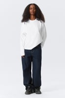 Boxy Longsleeve aus Baumwolle