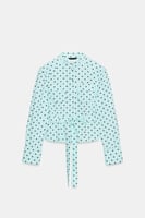ZARA Hamdblusenjacke mit Tupfen