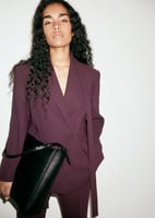 Doppelreihiger Blazer mit Gürtel