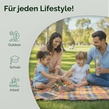 Premium Edelstahl Brotdose mit Trenner und Ersatzdichtung