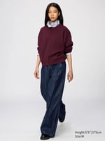 UNIQLO Baumwolle Pullover (soft, Rundhals) für Erwachsene