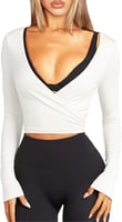 Navneet Damen Wickelshirt Sport