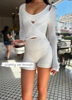 Navneet Damen Wickelshirt Sport