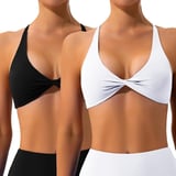 Litthing Women's Backless Sports Bra