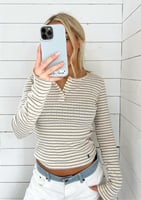 Luna Long Sleeve, Striped