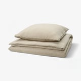 IKEA SCHERSMIN Bettwäsche-Set, 2-teilig - graubeige 155x220/80x80 cm