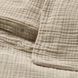 IKEA SCHERSMIN Bettwäsche-Set, 2-teilig - graubeige 155x220/80x80 cm