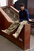 BOBBI BAGGY PANTS - Stoffhose - green