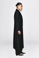 COS ELEGANTER DOPPELREIHIGER MANTEL AUS WOLL-MIX SCHWARZ, image 4 of 4