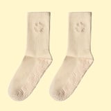 wovencultureshop Organic Cotton Non-Slip Pilates Grip Socks | Yoga, Barre, Reformer Pilates | Cream, image 1 of 4