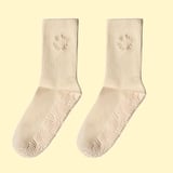 wovencultureshop Organic Cotton Non-Slip Pilates Grip Socks | Yoga, Barre, Reformer Pilates | Cream, image 2 of 4
