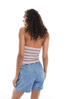 ASOS DESIGN – Jeans-Skort in Mittelblau mit A-Linien-Schnitt