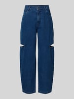 Karo Kauer Barrel Jeans mit seitlichen Cut Outs - Blau, image 2 of 4