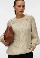 Vero Moda KNITTED PULLOVER VMMIRANDA KNITTED PULLOVER - Strickpullover - birch, image 1 of 4