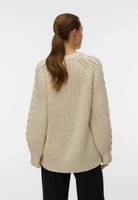 Vero Moda KNITTED PULLOVER VMMIRANDA KNITTED PULLOVER - Strickpullover - birch, image 3 of 4