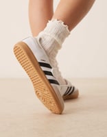 adidas Originals – Samba – Flache Mary-Jane-Schuhe in Weiß und Schwarz